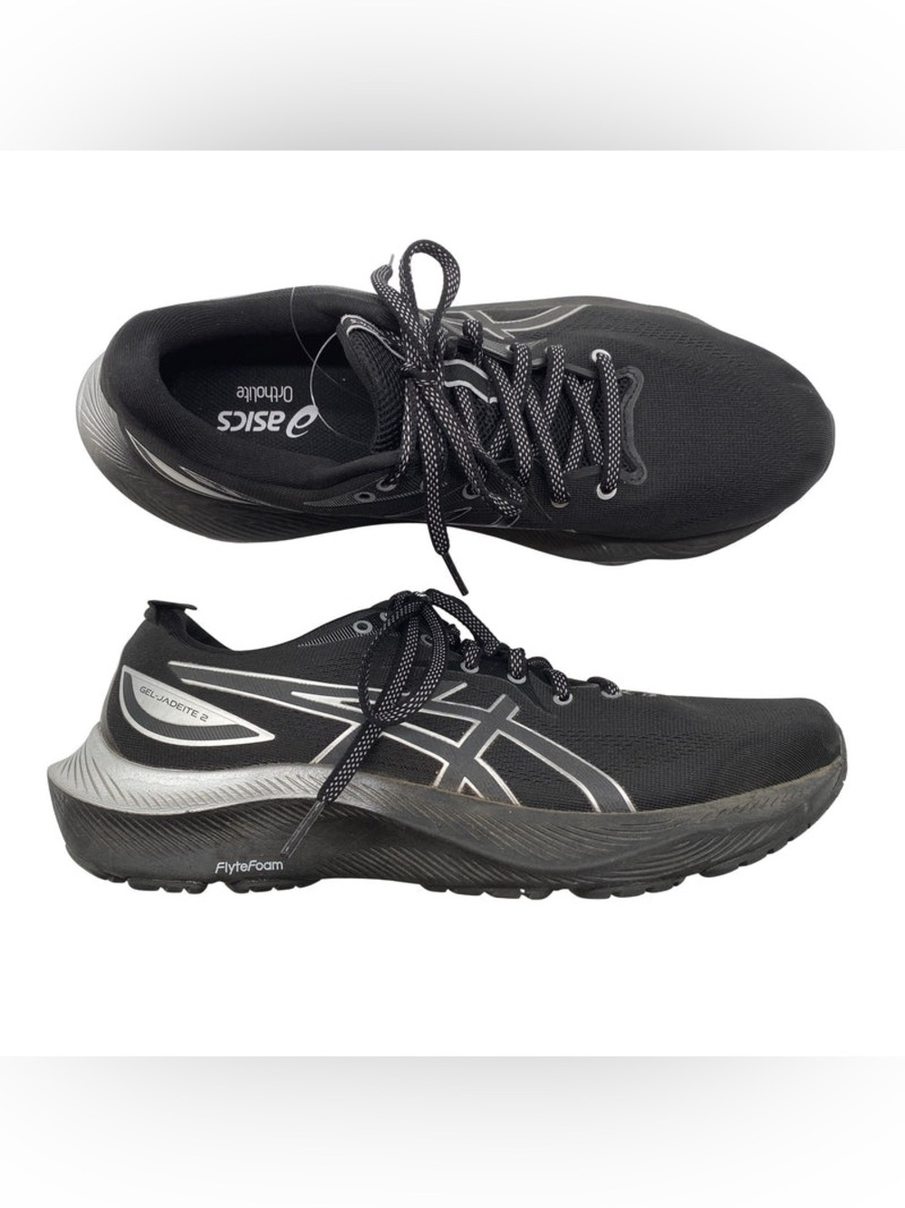 ASICS Black & Silver GEL-Jadeite 2 Men's Athletic Running Shoes
